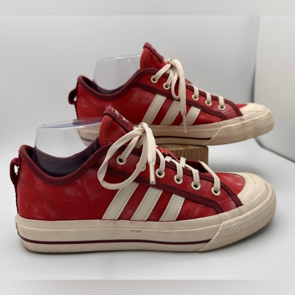 ADIDAS & Parley Women's Nizza Classics Trainers Sneakers Athletic Shoes Sz 6 Red